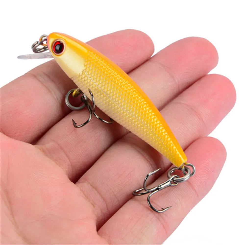 1PCS Quality Wobblers 6.5cm 4.5g Trolling Minnow Fishing Lure on Pike Pesca Artificial Hard Crankbait Fish Bait Peche Carp