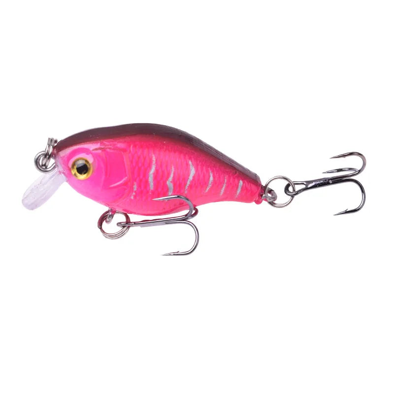 1Pcs Crankbait Minnow Fishing Lure 45mm 4g Wobblers Artificial Hard Bait Floating Sea Bass Lure Plastic Fish Fishing Tackle