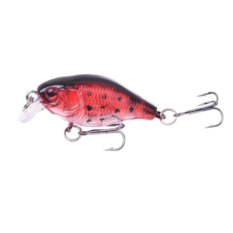 1Pcs Crankbait Minnow Fishing Lure 45mm 4g Wobblers Artificial Hard Bait Floating Sea Bass Lure Plastic Fish Fishing Tackle