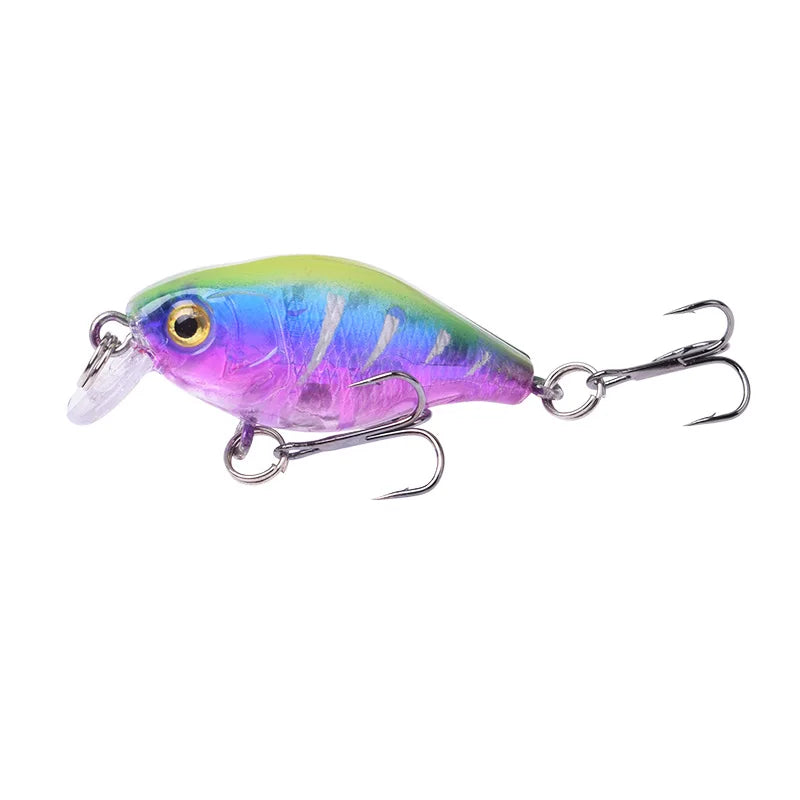 1Pcs Crankbait Minnow Fishing Lure 45mm 4g Wobblers Artificial Hard Bait Floating Sea Bass Lure Plastic Fish Fishing Tackle