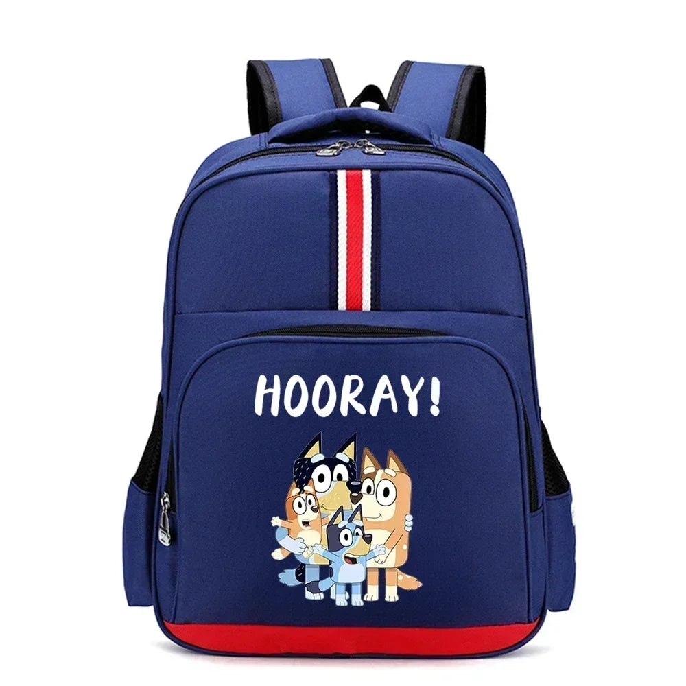 Blueys Bingo Schoolbag Print Backpack for Boys Girls Large Capacity Knapsack for Primary School Students Bag Birthday Gift