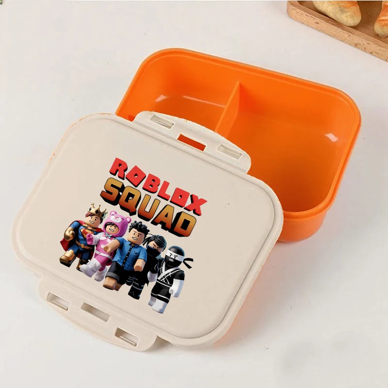 Roblox Lunch Box Kawaii Girl Boy Portable Bento Rice Boxs Student Hermetic Food Crisper Single Layer Capacity Kids Gift New