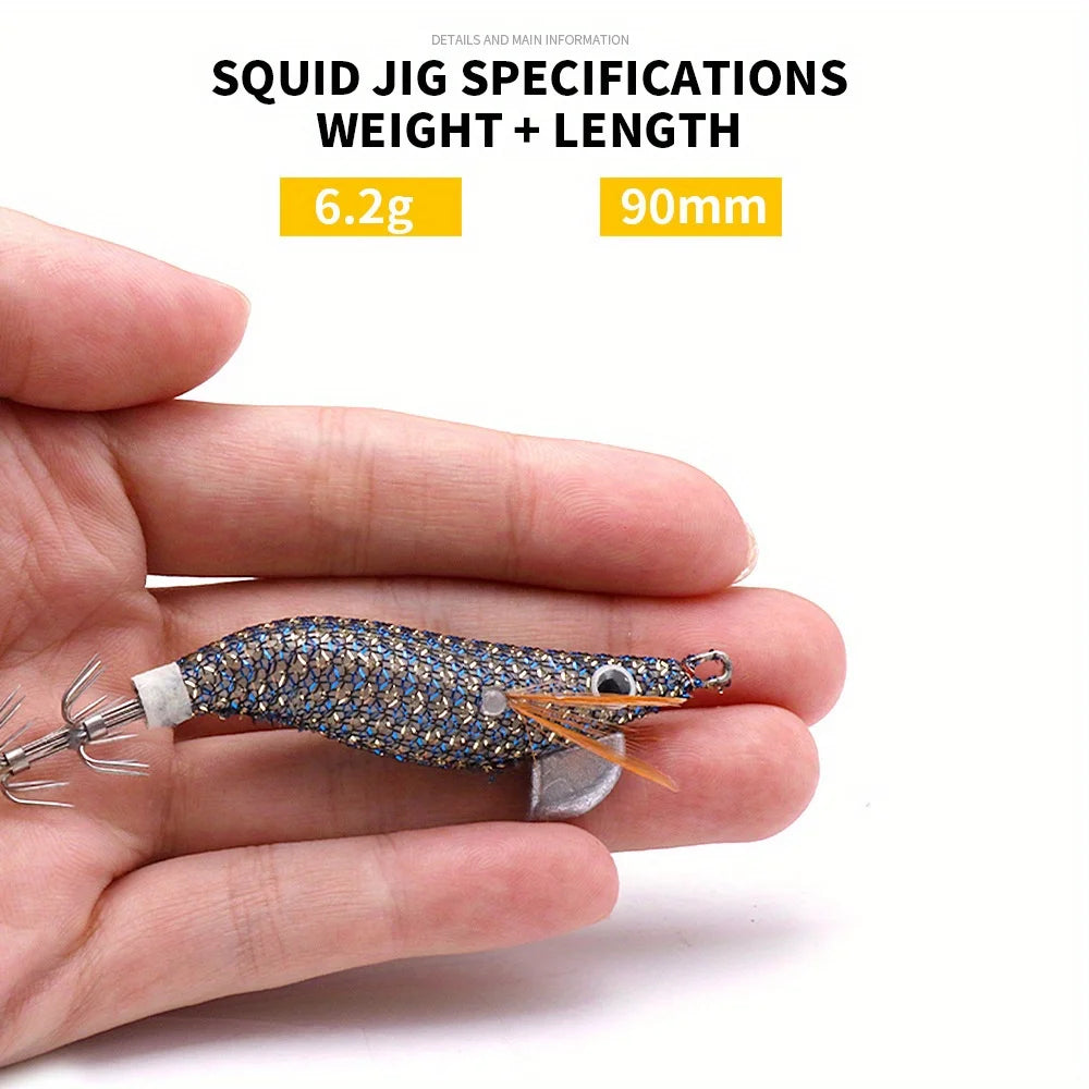 Lure Fishing Lure 9cm 6.2g Hard Bait Wholesale Realistic Lure for Mud Shrimp Squid Fake Bait Fishing Tool Accessories