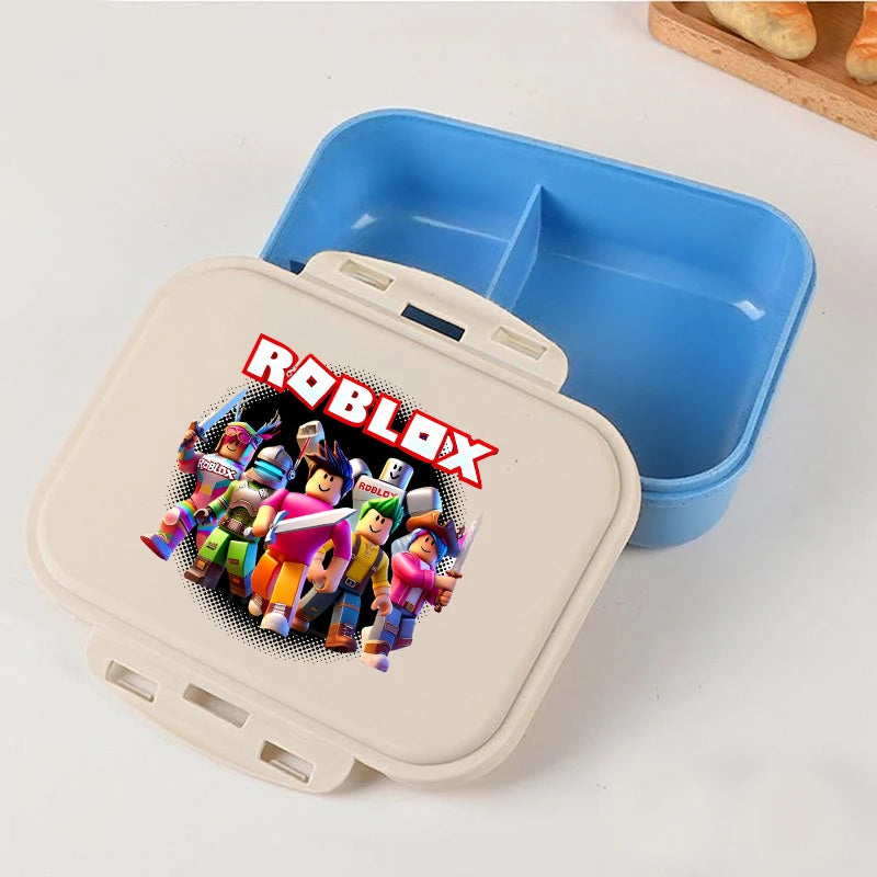 Roblox Lunch Box Kawaii Girl Boy Portable Bento Rice Boxs Student Hermetic Food Crisper Single Layer Capacity Kids Gift New