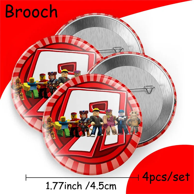 Roblox Birthday Party Decorations Supplie Roblox Celebration Party Plate Honeycomb Disposable Tableware Cup Plate Baby Shower