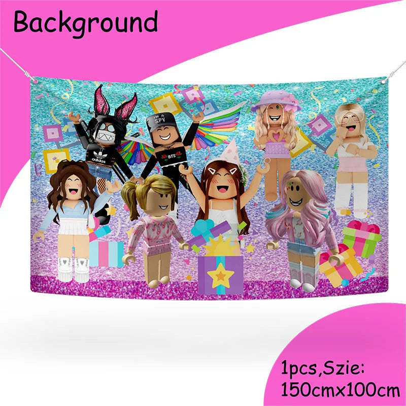 Roblox Birthday Party Decorations Supplie Roblox Celebration Party Plate Honeycomb Disposable Tableware Cup Plate Baby Shower