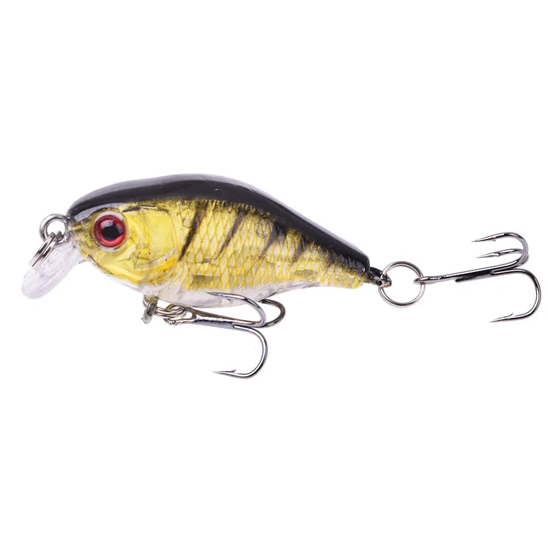 1Pcs Crankbait Minnow Fishing Lure 45mm 4g Wobblers Artificial Hard Bait Floating Sea Bass Lure Plastic Fish Fishing Tackle
