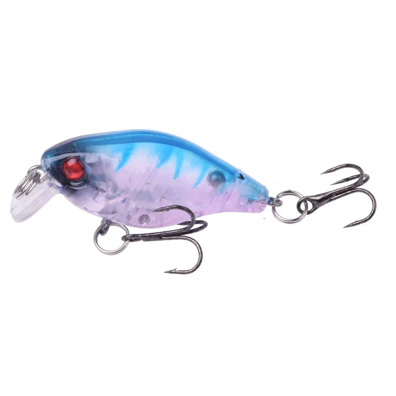 1Pcs Crankbait Minnow Fishing Lure 45mm 4g Wobblers Artificial Hard Bait Floating Sea Bass Lure Plastic Fish Fishing Tackle