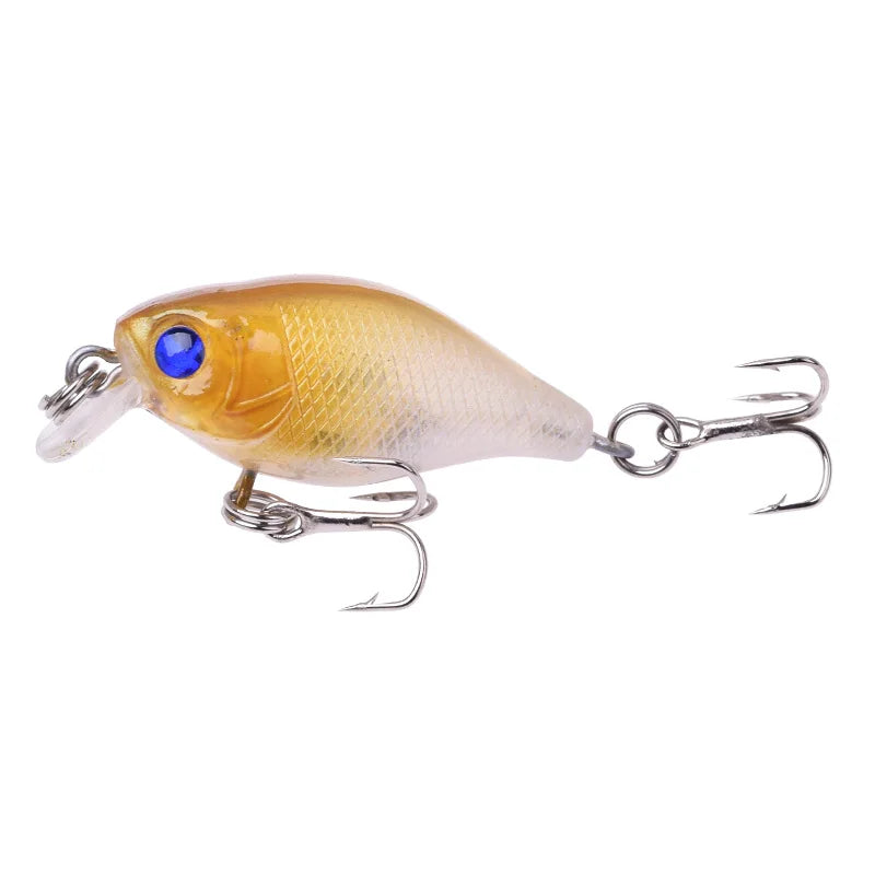 1Pcs Crankbait Minnow Fishing Lure 45mm 4g Wobblers Artificial Hard Bait Floating Sea Bass Lure Plastic Fish Fishing Tackle