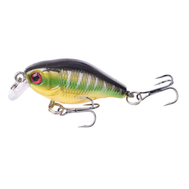 1Pcs Crankbait Minnow Fishing Lure 45mm 4g Wobblers Artificial Hard Bait Floating Sea Bass Lure Plastic Fish Fishing Tackle