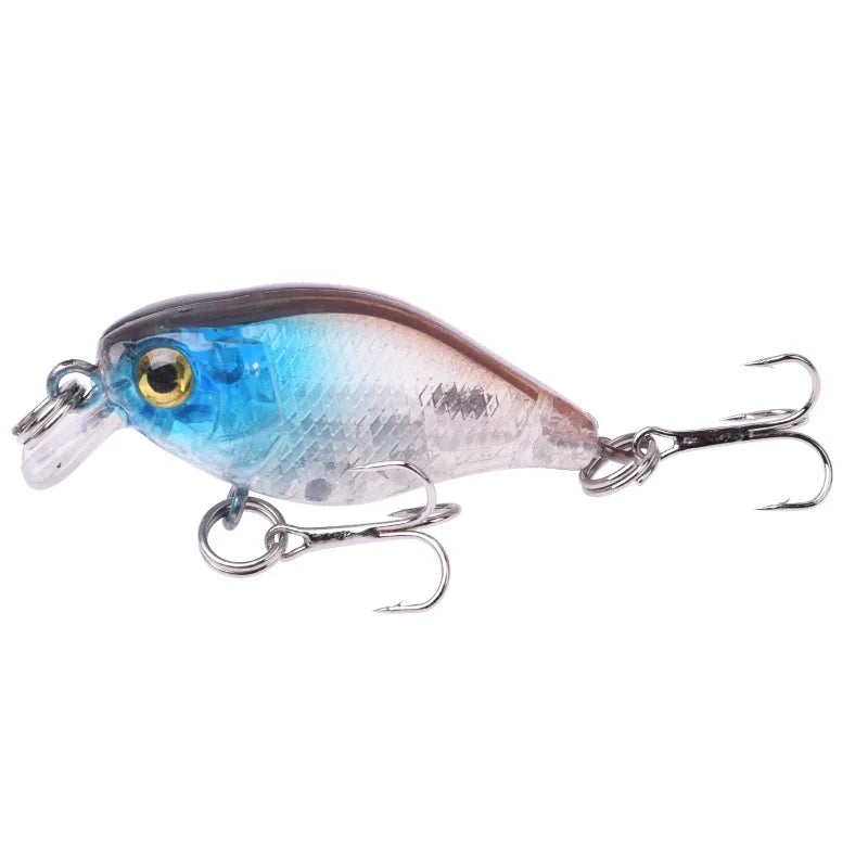 1Pcs Crankbait Minnow Fishing Lure 45mm 4g Wobblers Artificial Hard Bait Floating Sea Bass Lure Plastic Fish Fishing Tackle