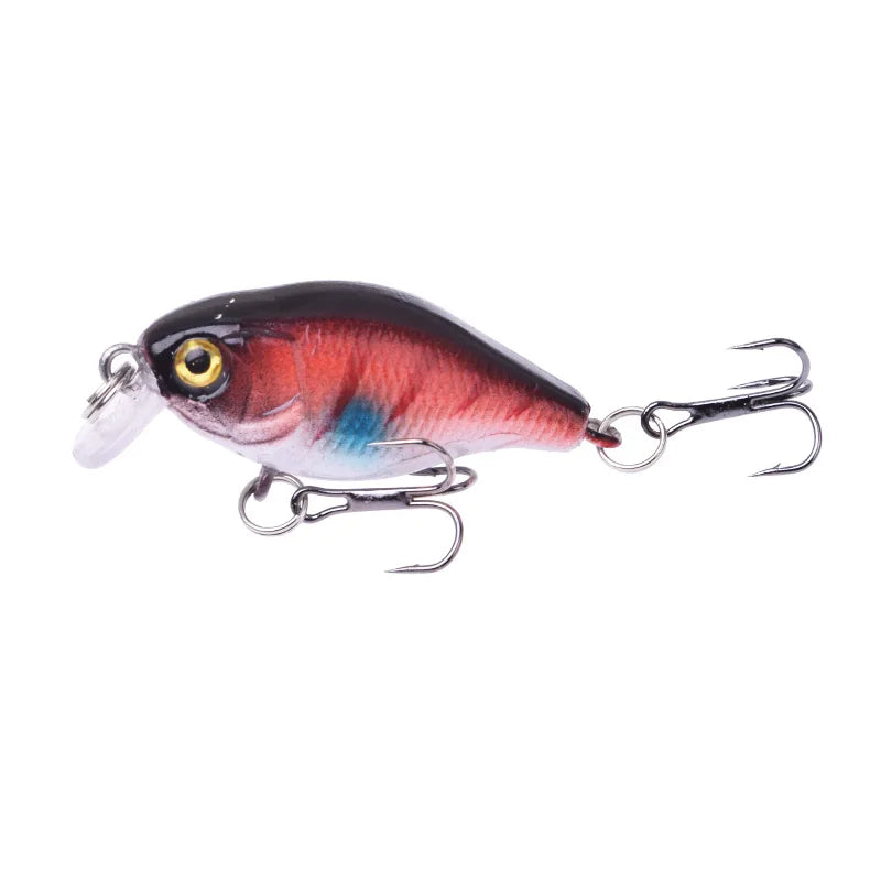 1Pcs Crankbait Minnow Fishing Lure 45mm 4g Wobblers Artificial Hard Bait Floating Sea Bass Lure Plastic Fish Fishing Tackle