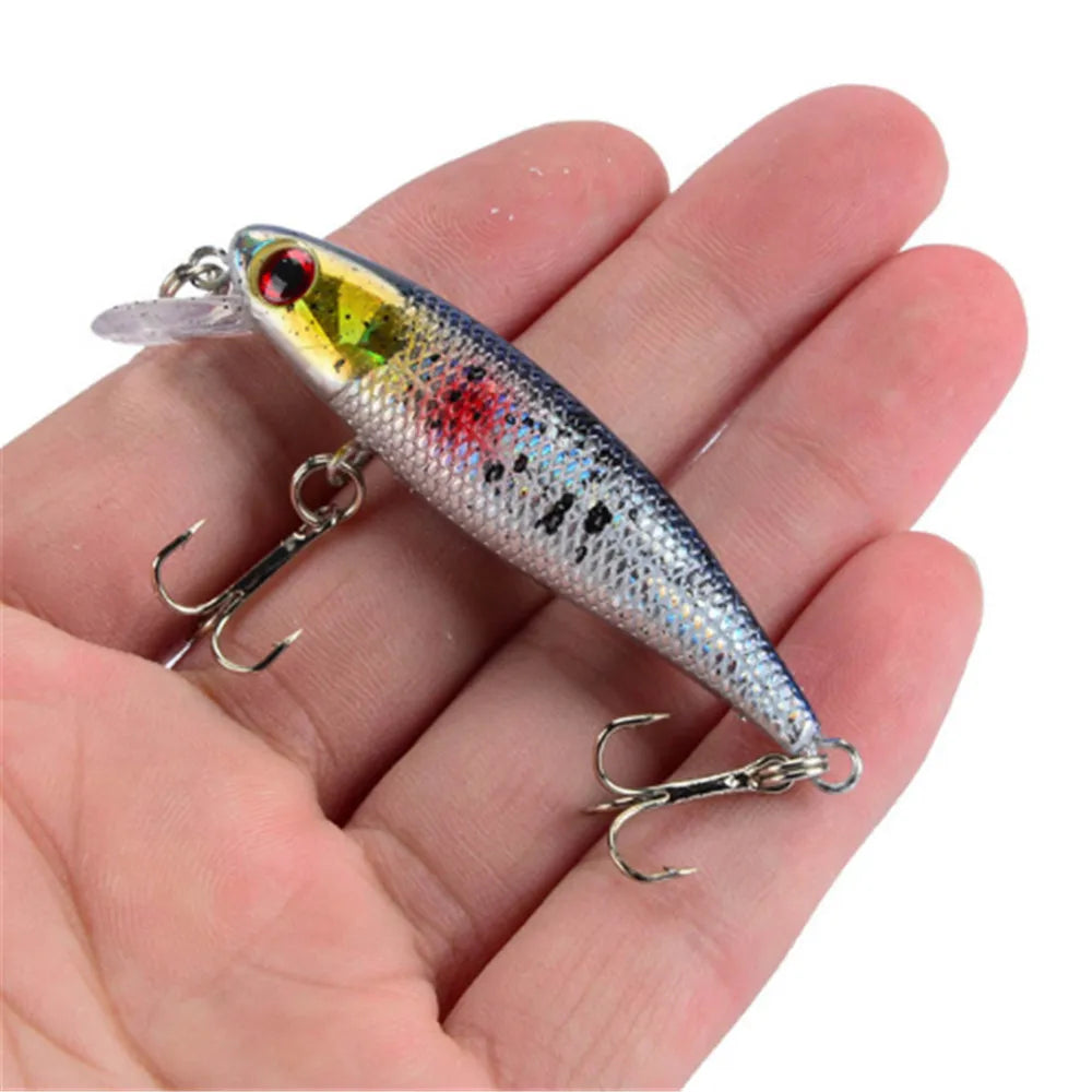 1PCS Quality Wobblers 6.5cm 4.5g Trolling Minnow Fishing Lure on Pike Pesca Artificial Hard Crankbait Fish Bait Peche Carp