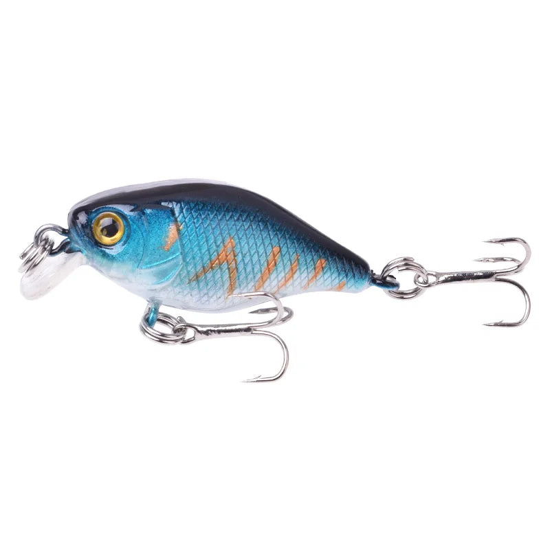 1Pcs Crankbait Minnow Fishing Lure 45mm 4g Wobblers Artificial Hard Bait Floating Sea Bass Lure Plastic Fish Fishing Tackle