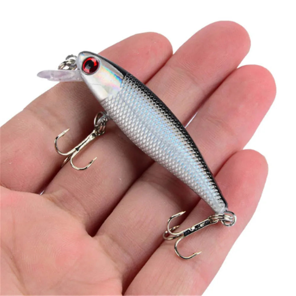 1PCS Quality Wobblers 6.5cm 4.5g Trolling Minnow Fishing Lure on Pike Pesca Artificial Hard Crankbait Fish Bait Peche Carp