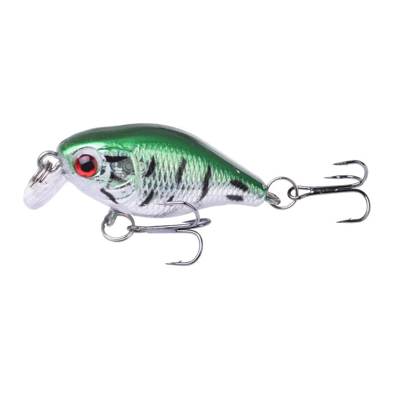 1Pcs Crankbait Minnow Fishing Lure 45mm 4g Wobblers Artificial Hard Bait Floating Sea Bass Lure Plastic Fish Fishing Tackle