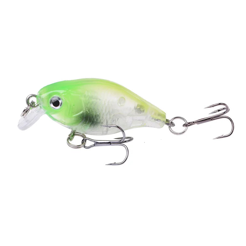 1Pcs Crankbait Minnow Fishing Lure 45mm 4g Wobblers Artificial Hard Bait Floating Sea Bass Lure Plastic Fish Fishing Tackle