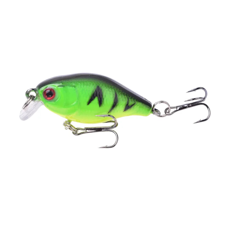 1Pcs Crankbait Minnow Fishing Lure 45mm 4g Wobblers Artificial Hard Bait Floating Sea Bass Lure Plastic Fish Fishing Tackle