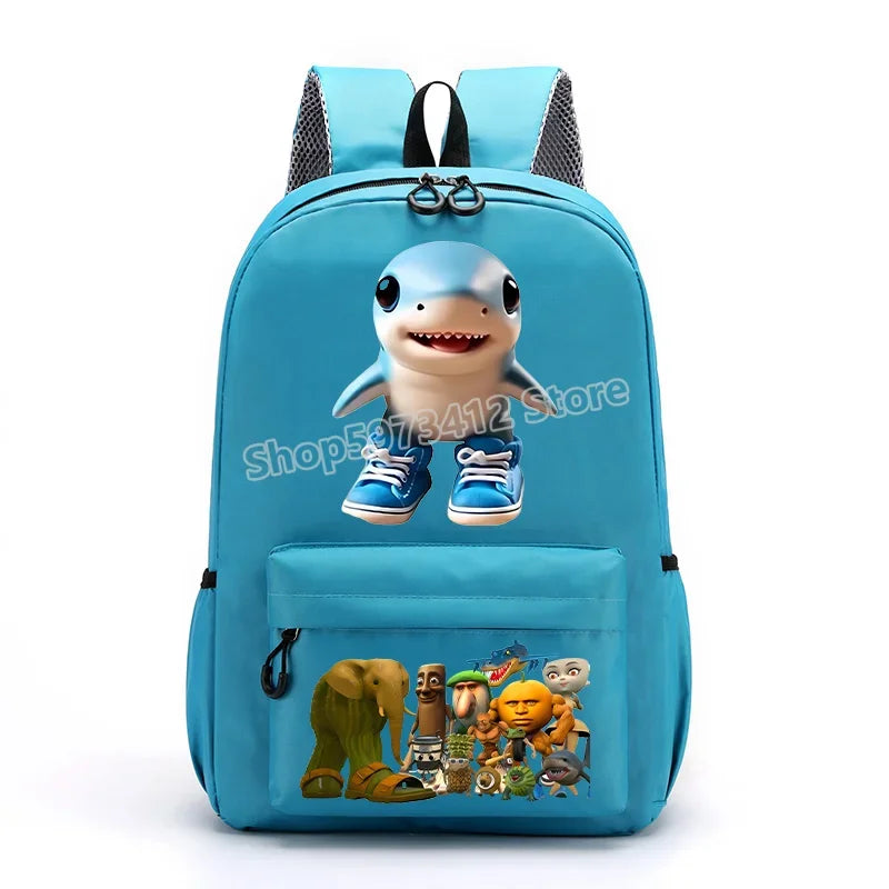 Italian Brainrot Knapsack Large Capacity Backpack Men Cartoon Meme Schoolbag Tung Sahur Funny Fashion Back To School Animal Bags