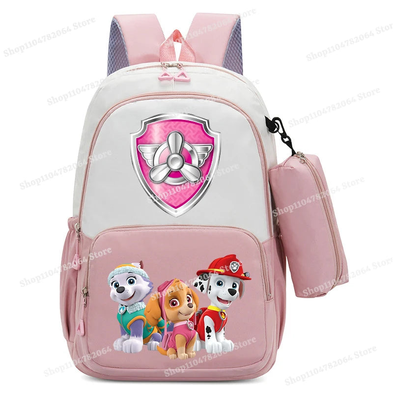 PAW Patrol Kawaii Backpack Boy Cartoon Anime Schoolbag Girls' Fashion Large Capacity Book Bag School Supplies and Stationery Bag