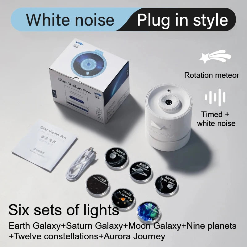 Night Light Galaxy Projector Starry Sky Projector 360° Rotate Planetarium Lamp For Kids Bedroom Valentines Day Gift Wedding Dec