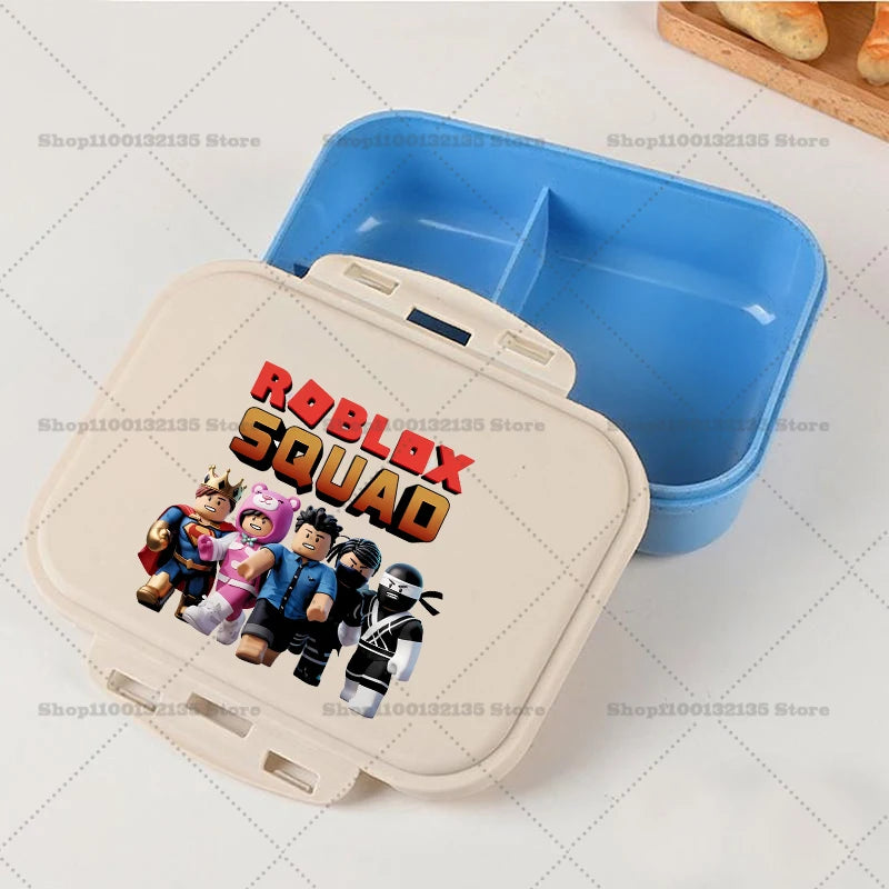 Roblox Lunch Box Kawaii Girl Boy Portable Bento Rice Boxs Student Hermetic Food Crisper Single Layer Capacity Kids Gift New