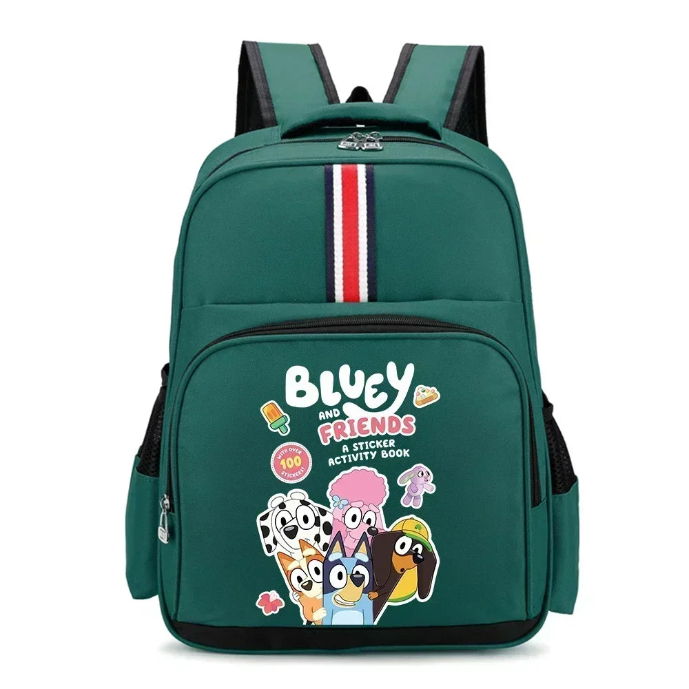 Blueys Bingo Schoolbag Print Backpack for Boys Girls Large Capacity Knapsack for Primary School Students Bag Birthday Gift