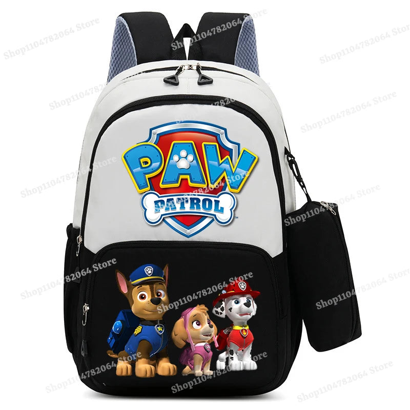 PAW Patrol Kawaii Backpack Boy Cartoon Anime Schoolbag Girls' Fashion Large Capacity Book Bag School Supplies and Stationery Bag