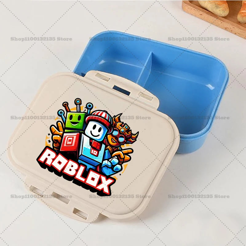 Roblox Lunch Box Kawaii Girl Boy Portable Bento Rice Boxs Student Hermetic Food Crisper Single Layer Capacity Kids Gift New