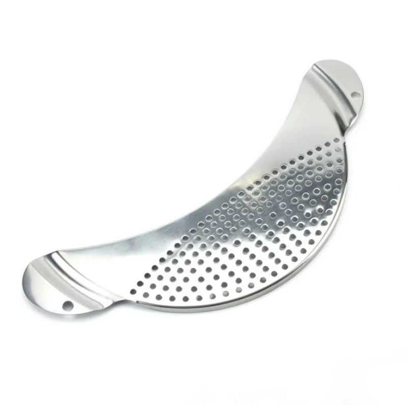 Pot Strainer Pan Drainer For Home Kitchen Easy Draining Pot Strainer Stainless Steel Pasta Spaghetti Practical Draining Tool
