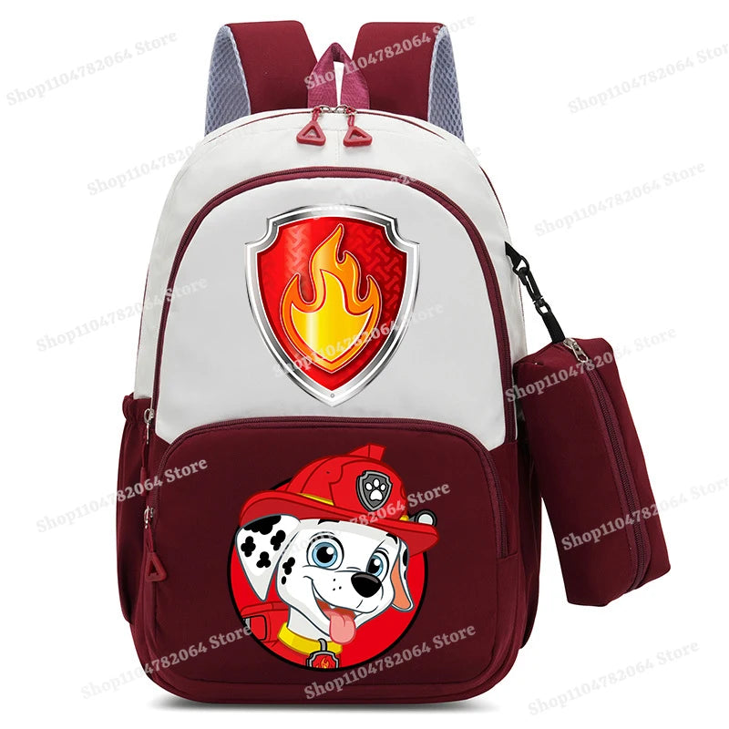 PAW Patrol Kawaii Backpack Boy Cartoon Anime Schoolbag Girls' Fashion Large Capacity Book Bag School Supplies and Stationery Bag
