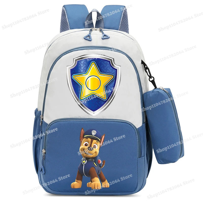 PAW Patrol Kawaii Backpack Boy Cartoon Anime Schoolbag Girls' Fashion Large Capacity Book Bag School Supplies and Stationery Bag