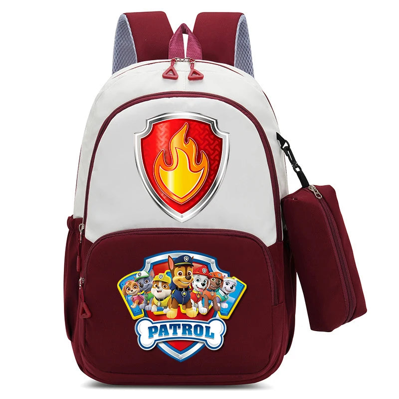 PAW Patrol Kawaii Backpack Boy Cartoon Anime Schoolbag Girls' Fashion Large Capacity Book Bag School Supplies and Stationery Bag