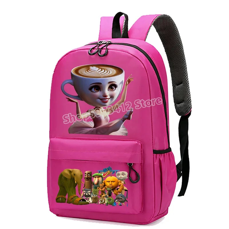 Italian Brainrot Knapsack Large Capacity Backpack Men Cartoon Meme Schoolbag Tung Sahur Funny Fashion Back To School Animal Bags