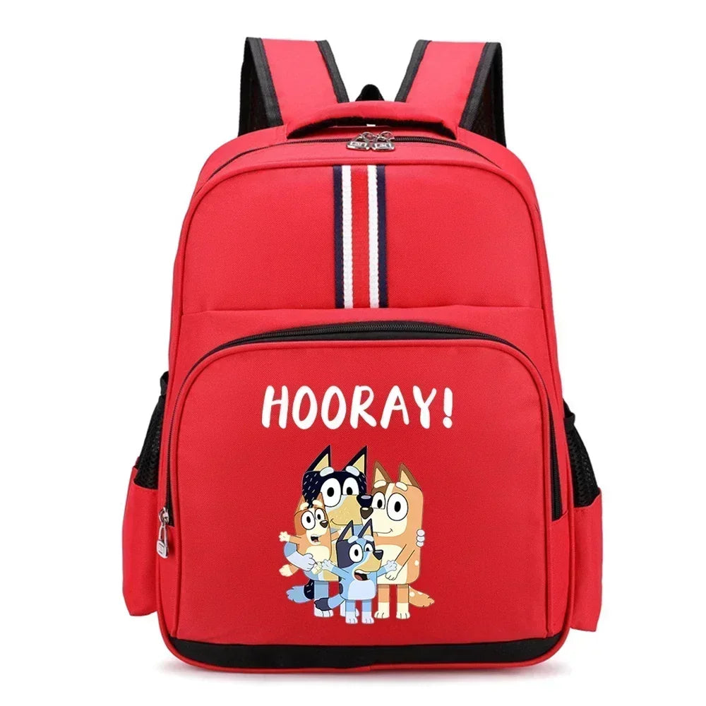 Blueys Bingo Schoolbag Print Backpack for Boys Girls Large Capacity Knapsack for Primary School Students Bag Birthday Gift