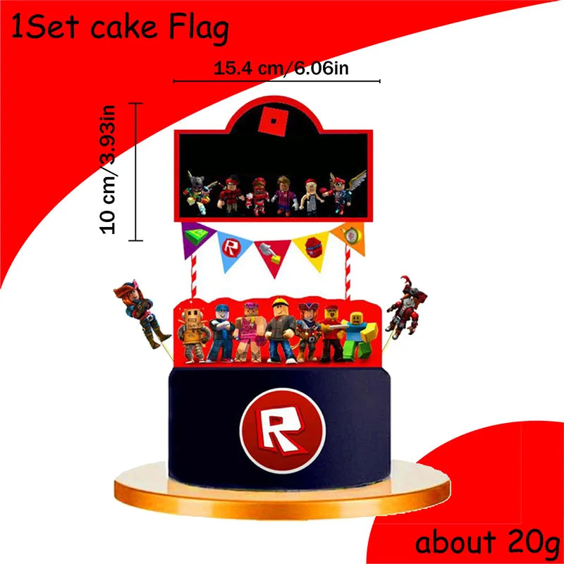 Roblox Birthday Party Decorations Supplie Roblox Celebration Party Plate Honeycomb Disposable Tableware Cup Plate Baby Shower