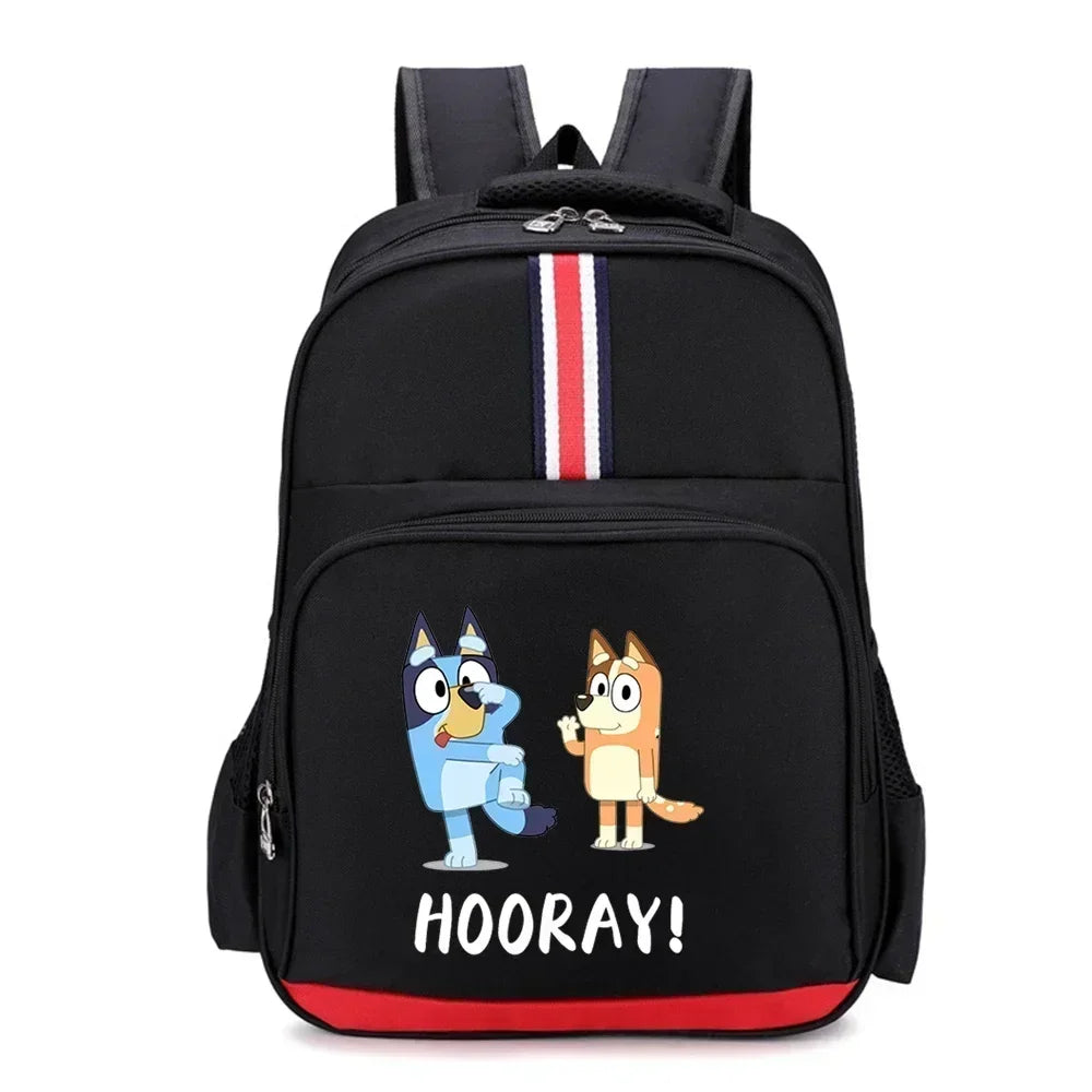 Blueys Bingo Schoolbag Print Backpack for Boys Girls Large Capacity Knapsack for Primary School Students Bag Birthday Gift