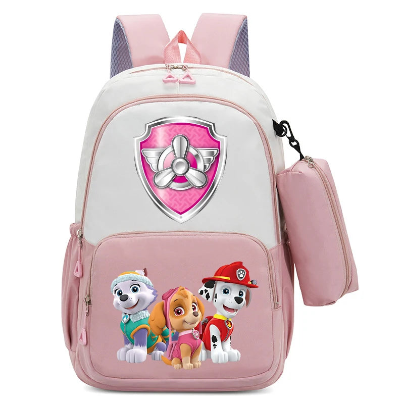 PAW Patrol Kawaii Backpack Boy Cartoon Anime Schoolbag Girls' Fashion Large Capacity Book Bag School Supplies and Stationery Bag