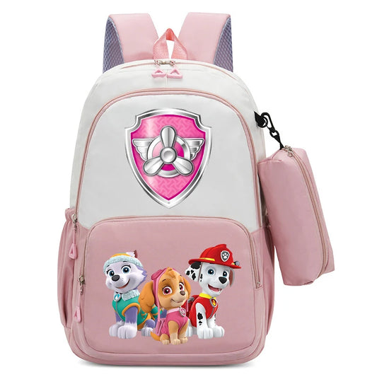 PAW Patrol Kawaii Backpack Boy Cartoon Anime Schoolbag Girls' Fashion Large Capacity Book Bag School Supplies and Stationery Bag