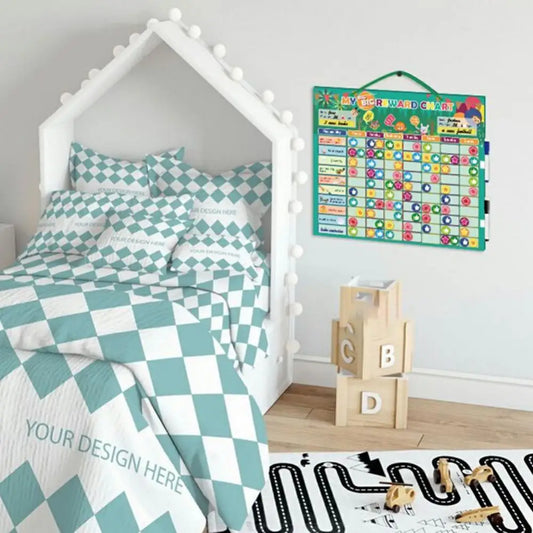 Belöningsschema & Städschema för Barn – Magnetisk Planerare