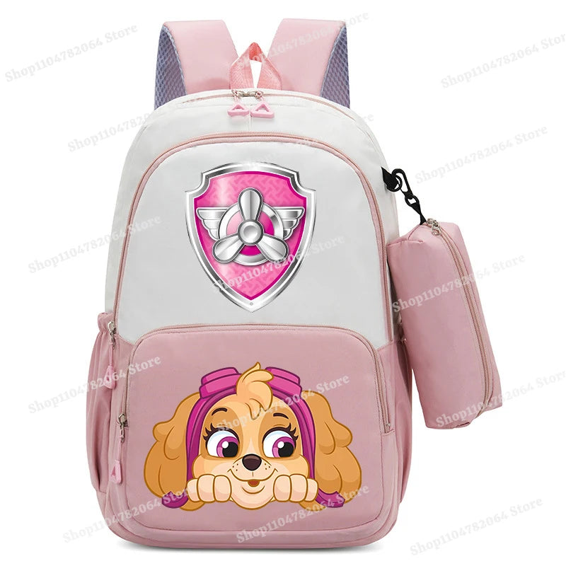 PAW Patrol Kawaii Backpack Boy Cartoon Anime Schoolbag Girls' Fashion Large Capacity Book Bag School Supplies and Stationery Bag