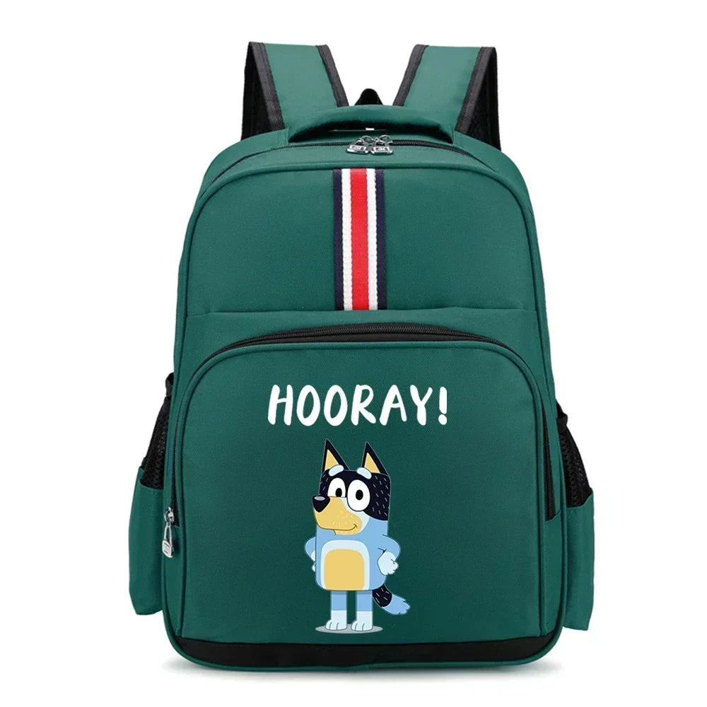 Blueys Bingo Schoolbag Print Backpack for Boys Girls Large Capacity Knapsack for Primary School Students Bag Birthday Gift