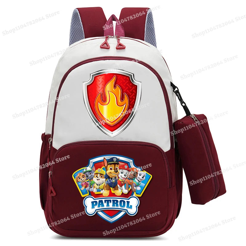 PAW Patrol Kawaii Backpack Boy Cartoon Anime Schoolbag Girls' Fashion Large Capacity Book Bag School Supplies and Stationery Bag