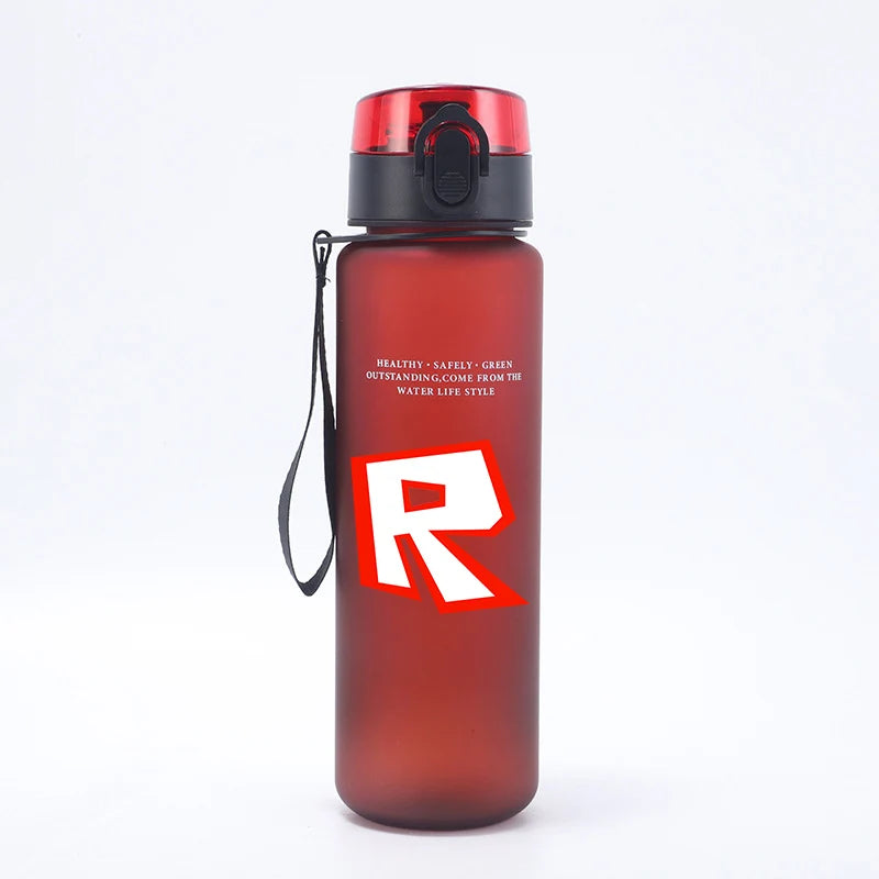 650ml Roblox Large Capacity Sports Water Bottle Girl Boy Motivational Leak Proof Portable Reusable Cups Outdoor Travel Gym Jugs