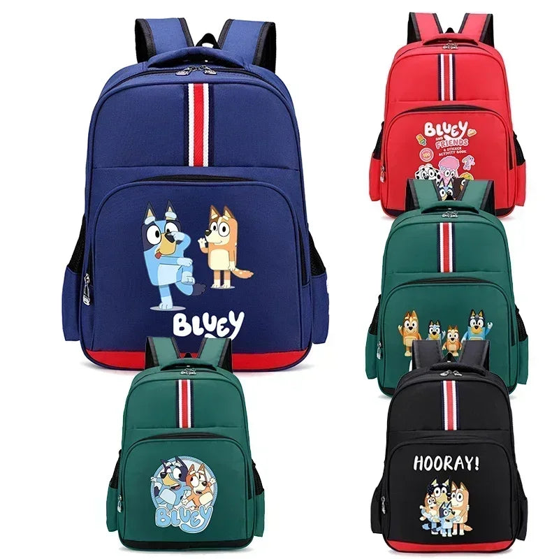 Blueys Bingo Schoolbag Print Backpack for Boys Girls Large Capacity Knapsack for Primary School Students Bag Birthday Gift