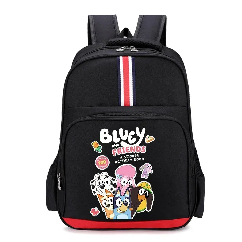 Blueys Bingo Schoolbag Print Backpack for Boys Girls Large Capacity Knapsack for Primary School Students Bag Birthday Gift
