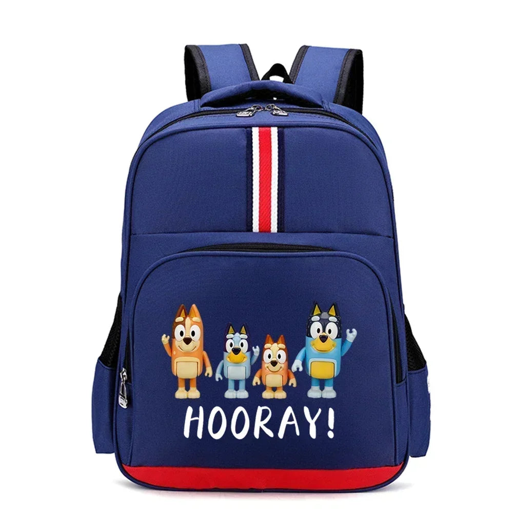 Blueys Bingo Schoolbag Print Backpack for Boys Girls Large Capacity Knapsack for Primary School Students Bag Birthday Gift