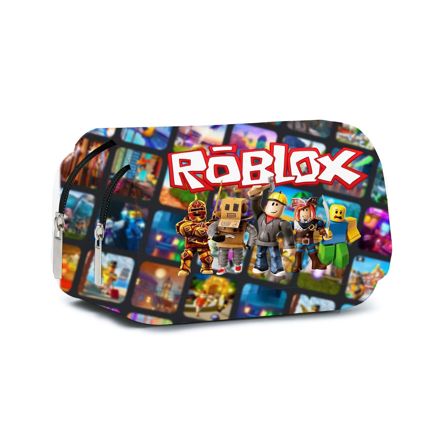 3D New ROBLOX Blox Fruit Creative Cartoon Pencil Case Cartoon Game Pencil Case for Elementary School Students School Bag Mochila