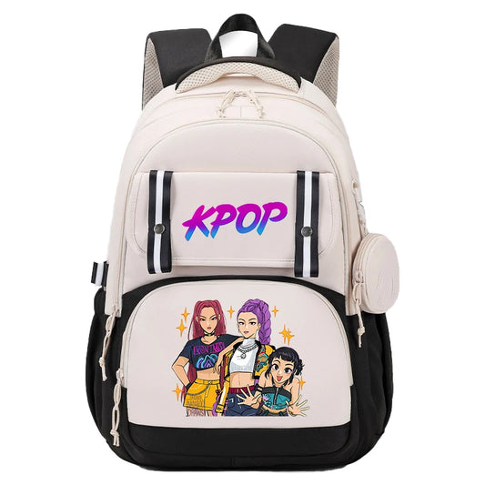 Kpop Demon Hunter Backpacks Mochilas Aestethic Backpacks for Teenager Canvas Laptop Backpack School Student Kawaii Bag Gift