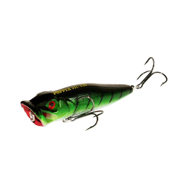 Fishing Lure 12.5g 93mm Floating Popper Artificial Wobbler Hard Bait with Hook for Pike Perch Winter Swimbait Trolling Crankbait
